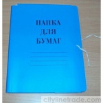 Папка архивная на завязках картон синий - канцтовары в Минске